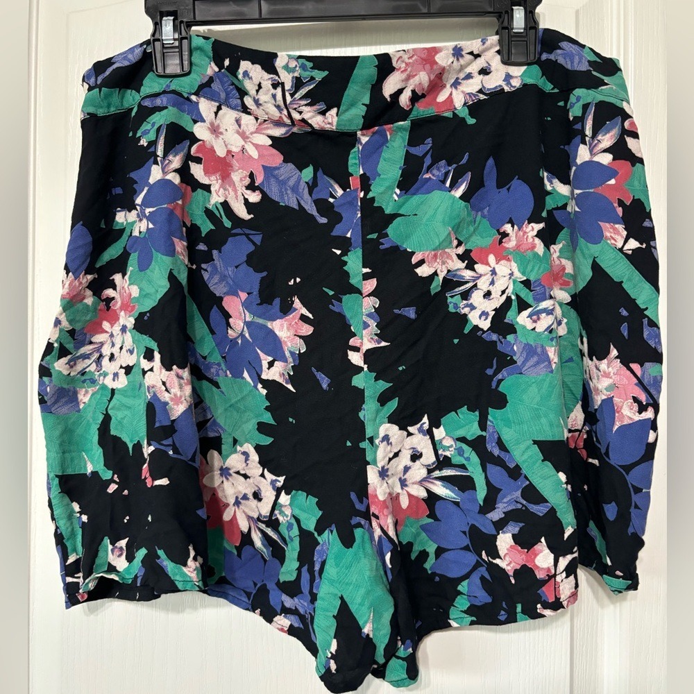 Red Herring Tropical Floral Print Shorts, Women's 18 - Picture 4 of 4